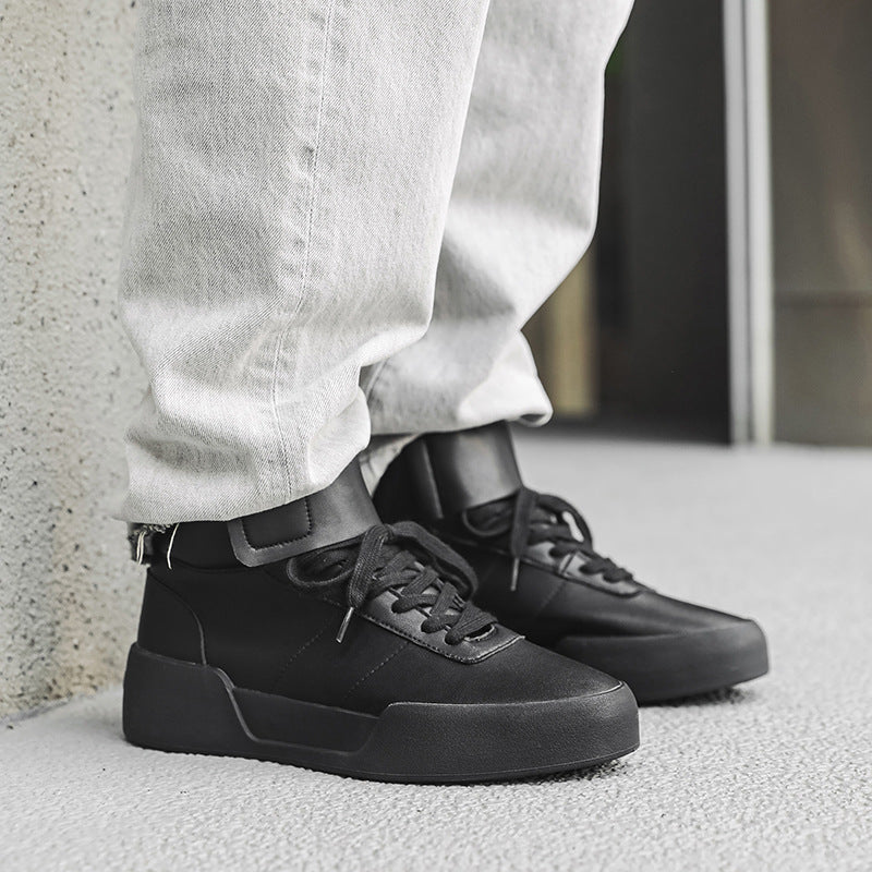 High-Top Sculpted Platform Sneakers-shoes-Grimstrike