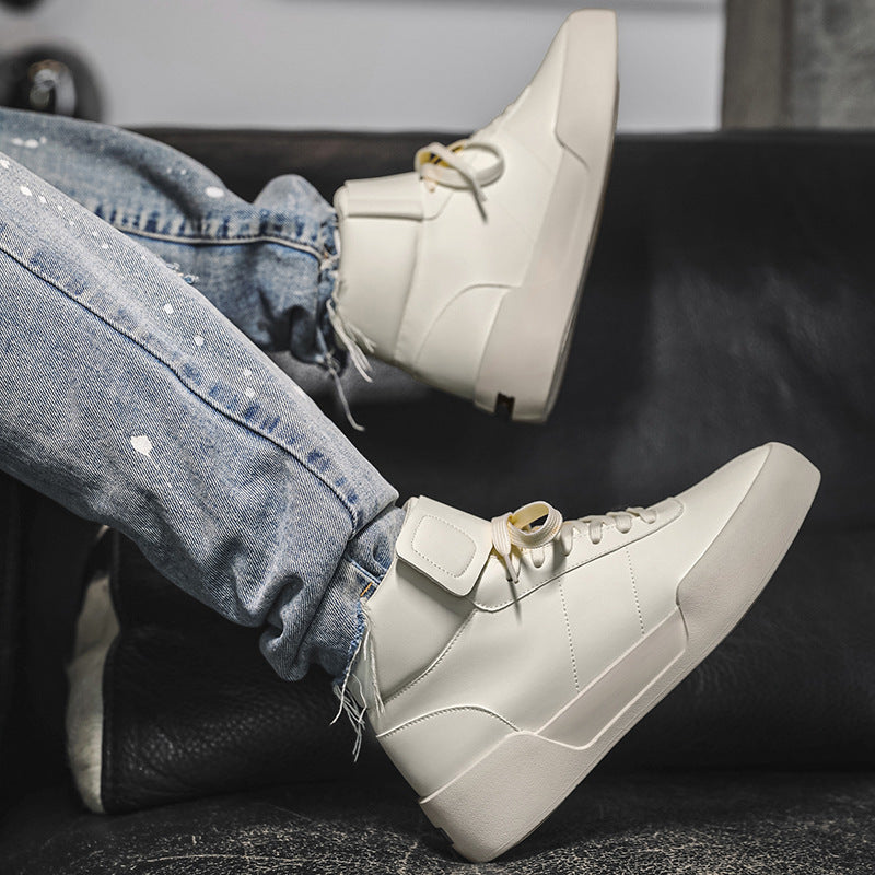 High-Top Sculpted Platform Sneakers-shoes-Grimstrike