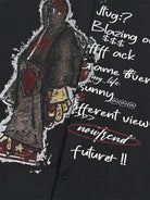 Oversized Graphic Casual Short Sleeve Shirt-Shirts-Grimstrike