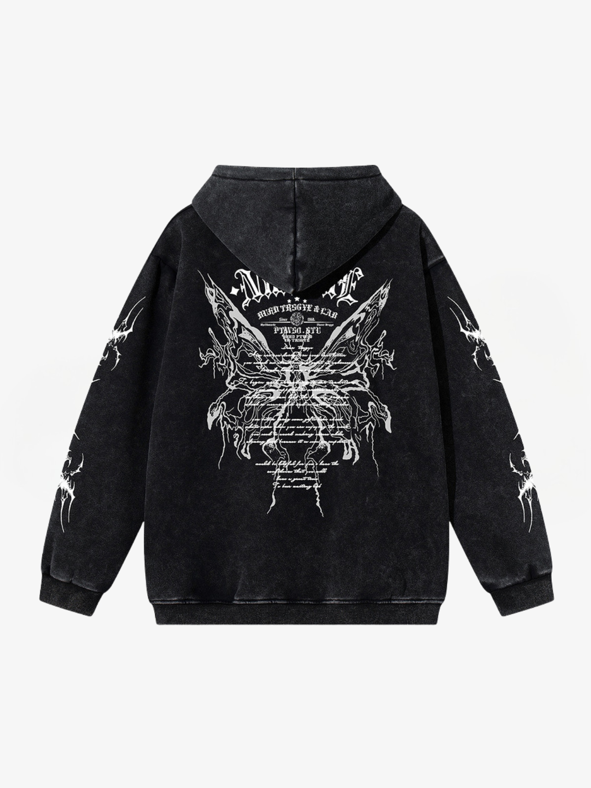 Oversized Graphic Crest Hoodie-Hoodies-Grimstrike