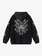 Oversized Graphic Crest Hoodie-Hoodies-Grimstrike