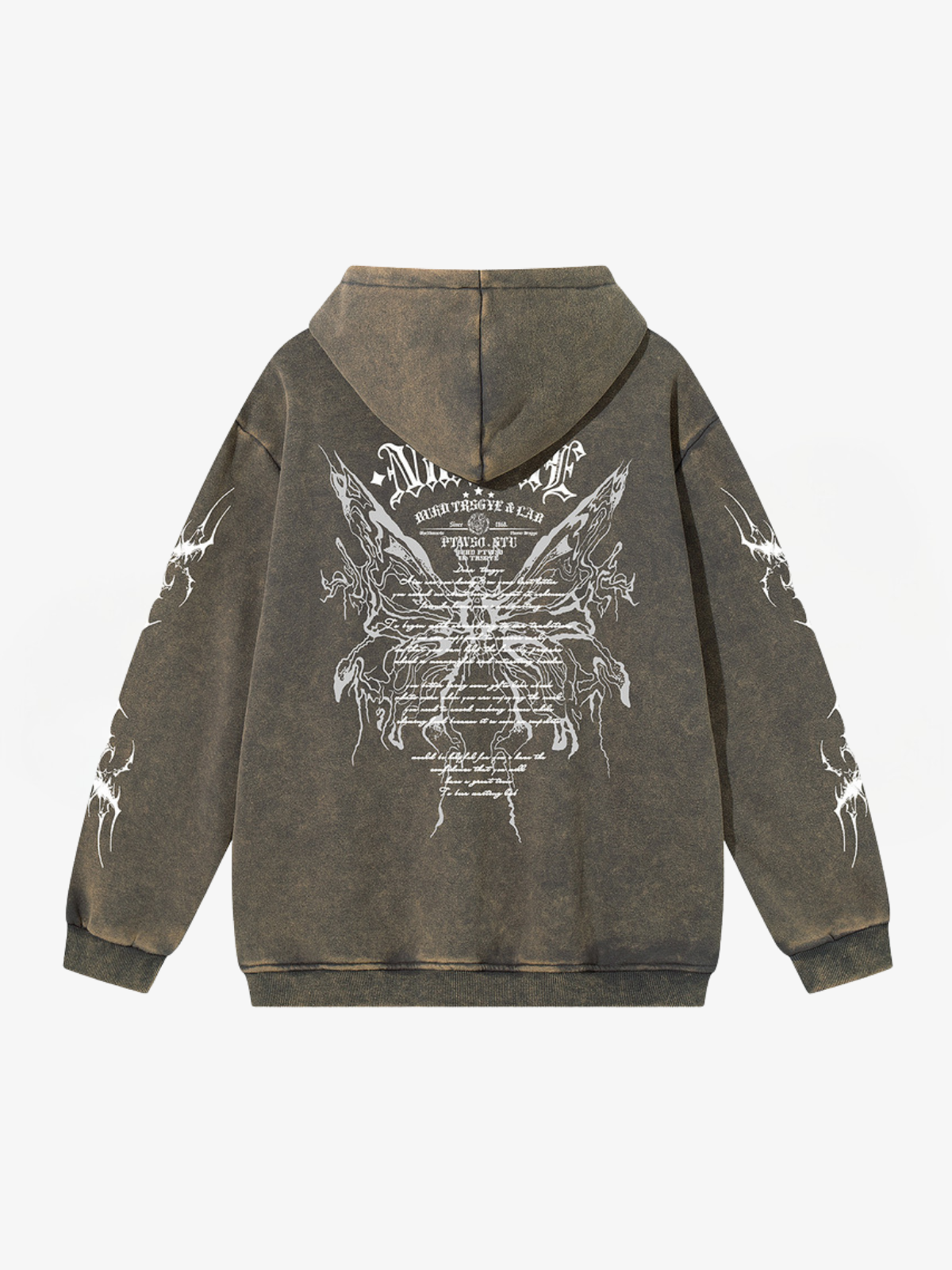 Oversized Graphic Crest Hoodie-Hoodies-Grimstrike