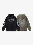 Oversized Graphic Crest Hoodie-Hoodies-Grimstrike