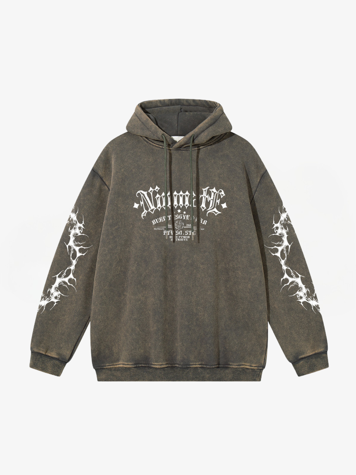 Oversized Graphic Crest Hoodie-Hoodies-Grimstrike