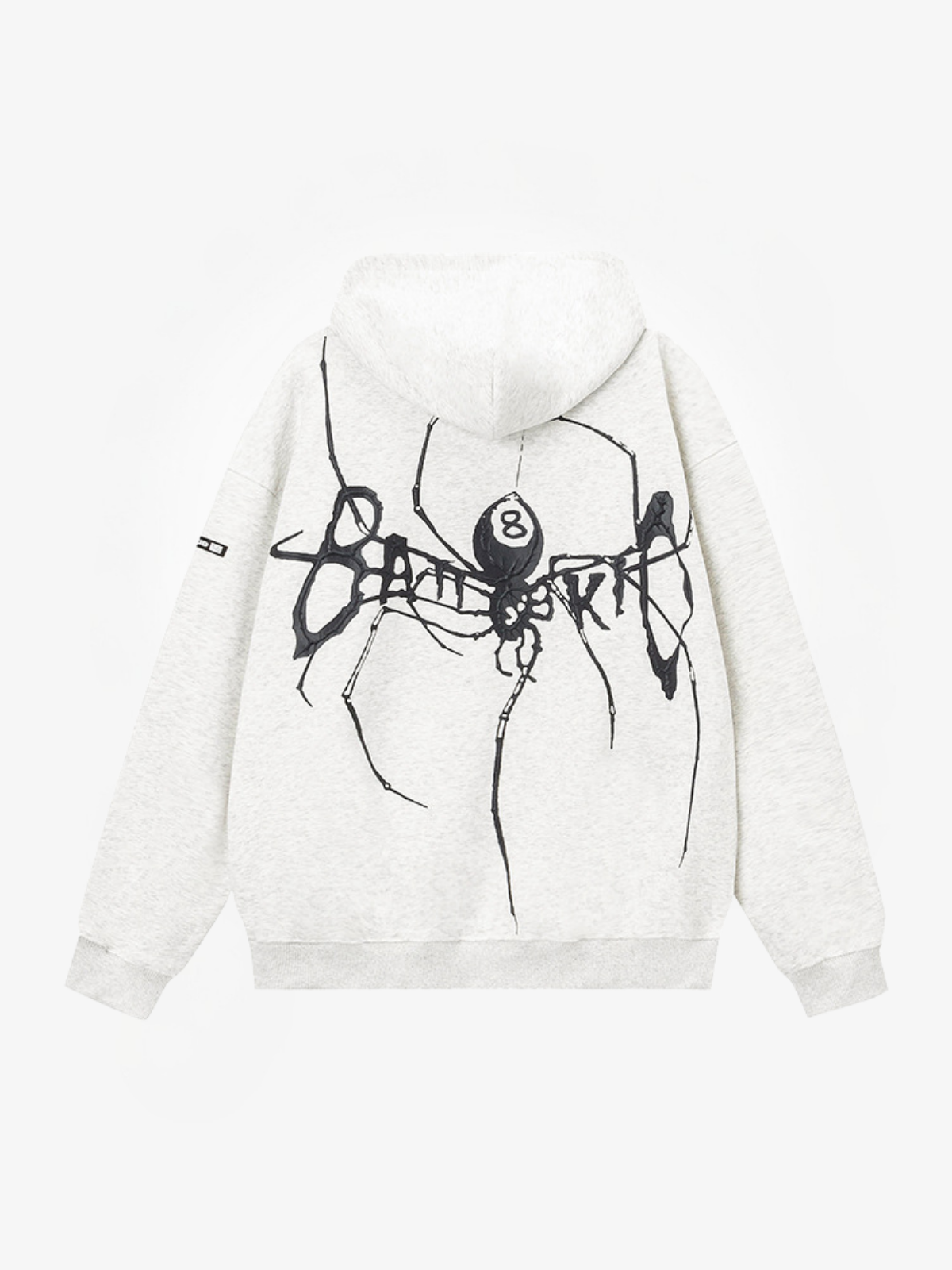 Oversized Spider Zip Hoodie-Hoodies-Grimstrike