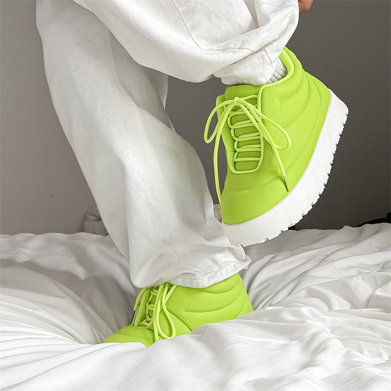 Padded Platform Lace Shoes-shoes-Grimstrike