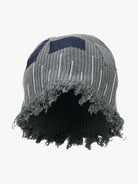 Patchwork Distressed Beanie Hat-Hats-Grimstrike