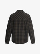 Plaid Letter Print Long Sleeve Shirt-Shirts-Grimstrike