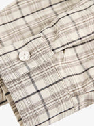 Plaid Letter Print Long Sleeve Shirt-Shirts-Grimstrike