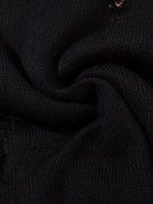 Raw Edge Fringed Knit Sweater-sweater-Grimstrike