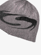 Retro Striped Graphic Knit Beanie-Hats-Grimstrike