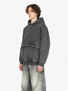 Retro Washed Patchwork Hoodie-Hoodies-Grimstrike