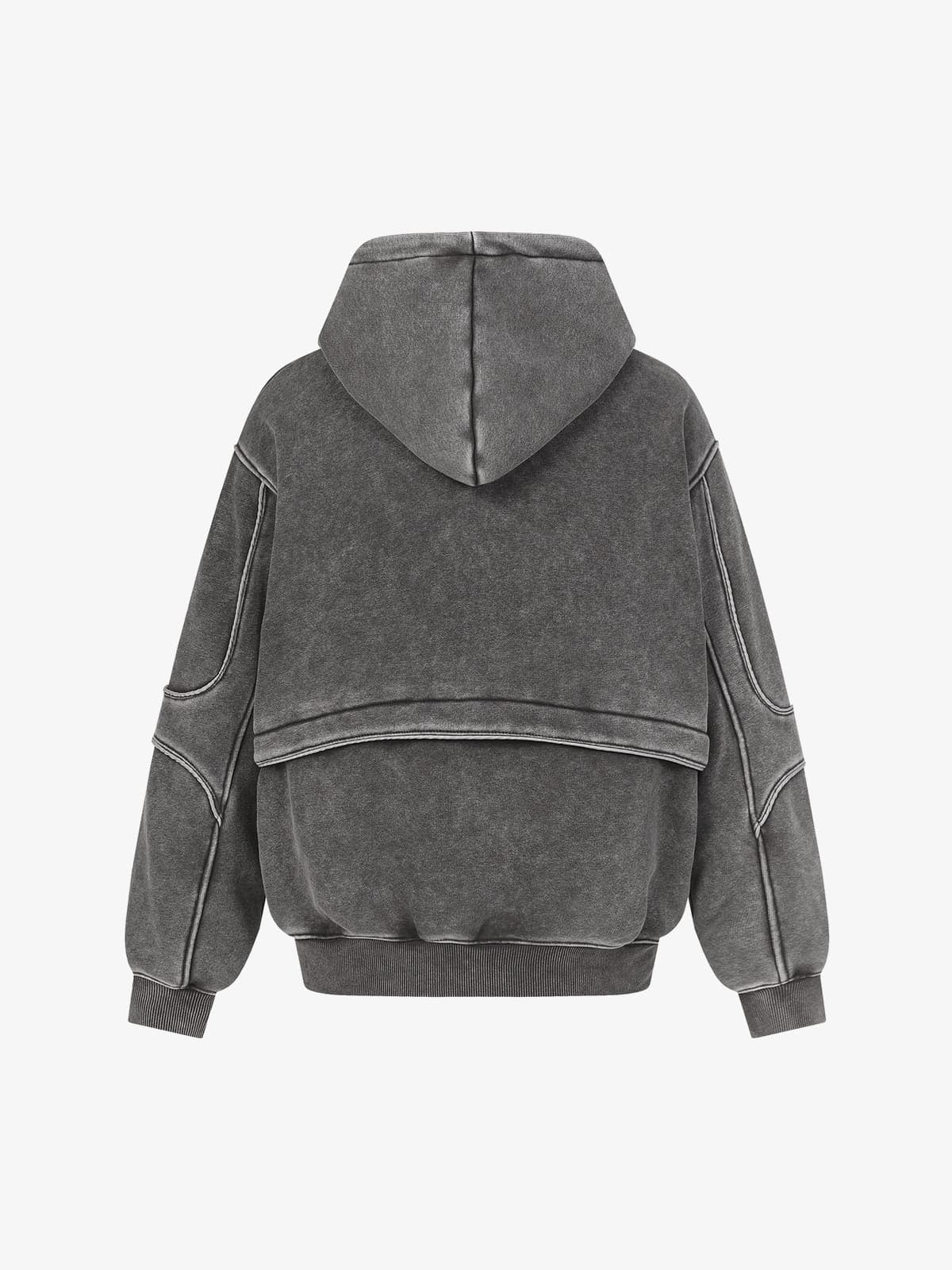 Retro Washed Patchwork Hoodie-Hoodies-Grimstrike