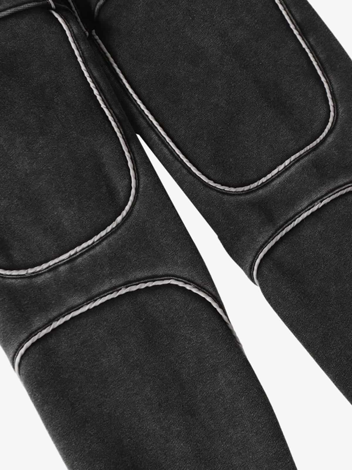 Retro Washed Patchwork Hoodie-Hoodies-Grimstrike