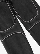 Retro Washed Patchwork Hoodie-Hoodies-Grimstrike