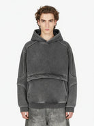 Retro Washed Patchwork Hoodie-Hoodies-Grimstrike