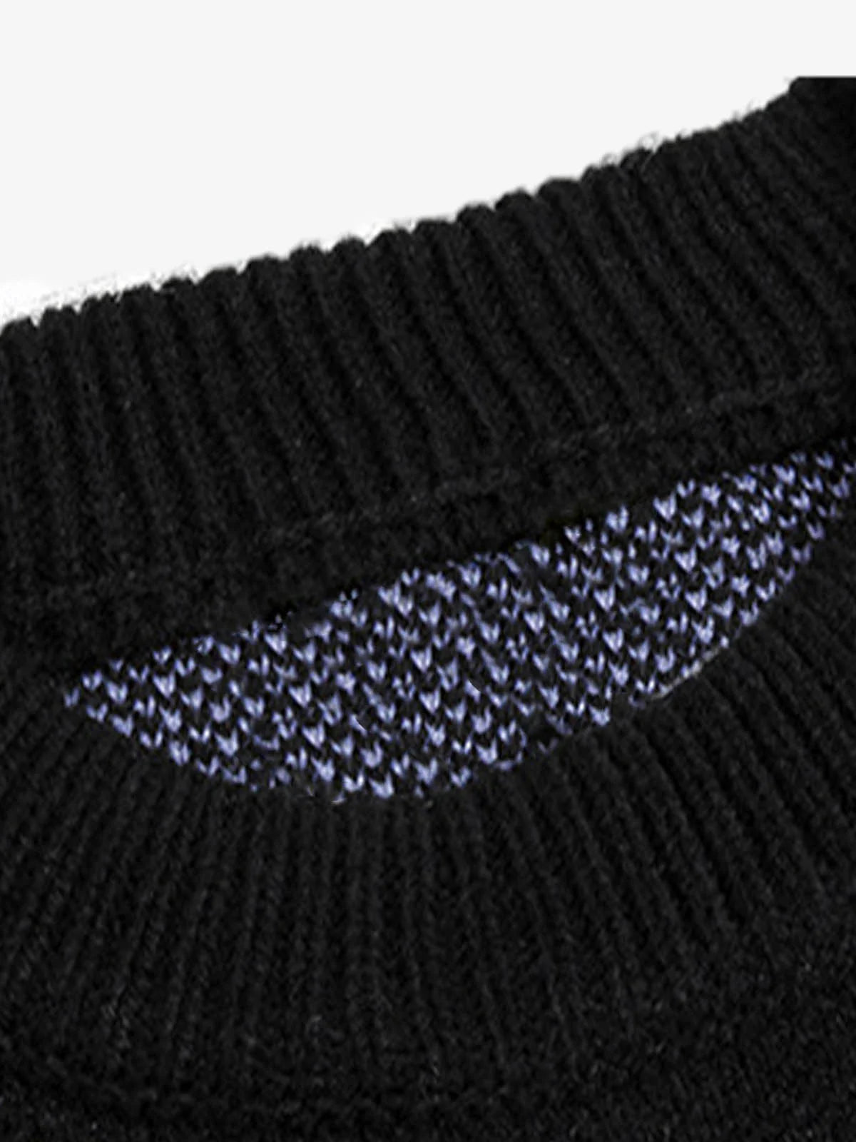 Ripped Tassel Letter Knit Sweater-sweater-Grimstrike