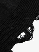 Ripped Tassel Letter Knit Sweater-sweater-Grimstrike