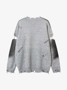 Spray Paint Cross Knit Sweater-sweater-Grimstrike