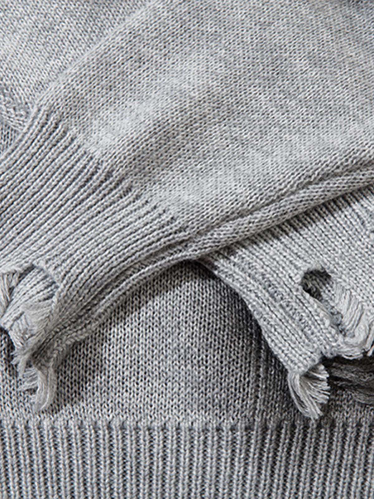 Spray Paint Cross Knit Sweater-sweater-Grimstrike