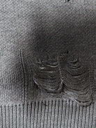 Spray Paint Cross Knit Sweater-sweater-Grimstrike