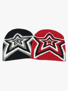 Star Pattern Knit Beanie Hat-Hats-Grimstrike