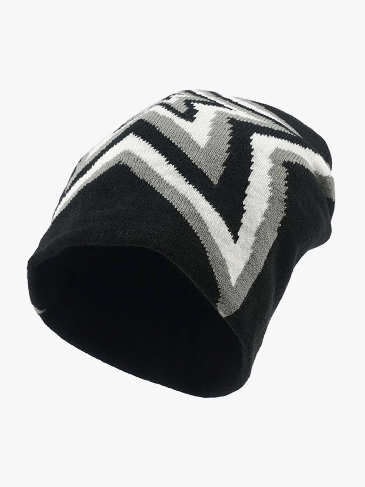 Star Pattern Knit Beanie Hat-Hats-Grimstrike