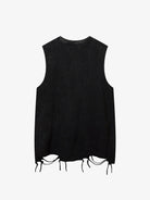 Star Print Vintage Sleeveless Tank Top-tanktop-Grimstrike