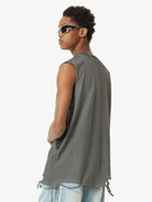 Star Print Vintage Sleeveless Tank Top-tanktop-Grimstrike