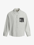 Striped Graphic Long Sleeve Shirt-Shirts-Grimstrike