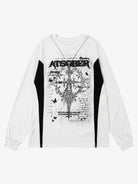 Sword Cross Graphic Long Sleeve T Shirt-Shirts-Grimstrike