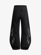 Tribal Print Barrel Wide-Leg Pants-pants-Grimstrike