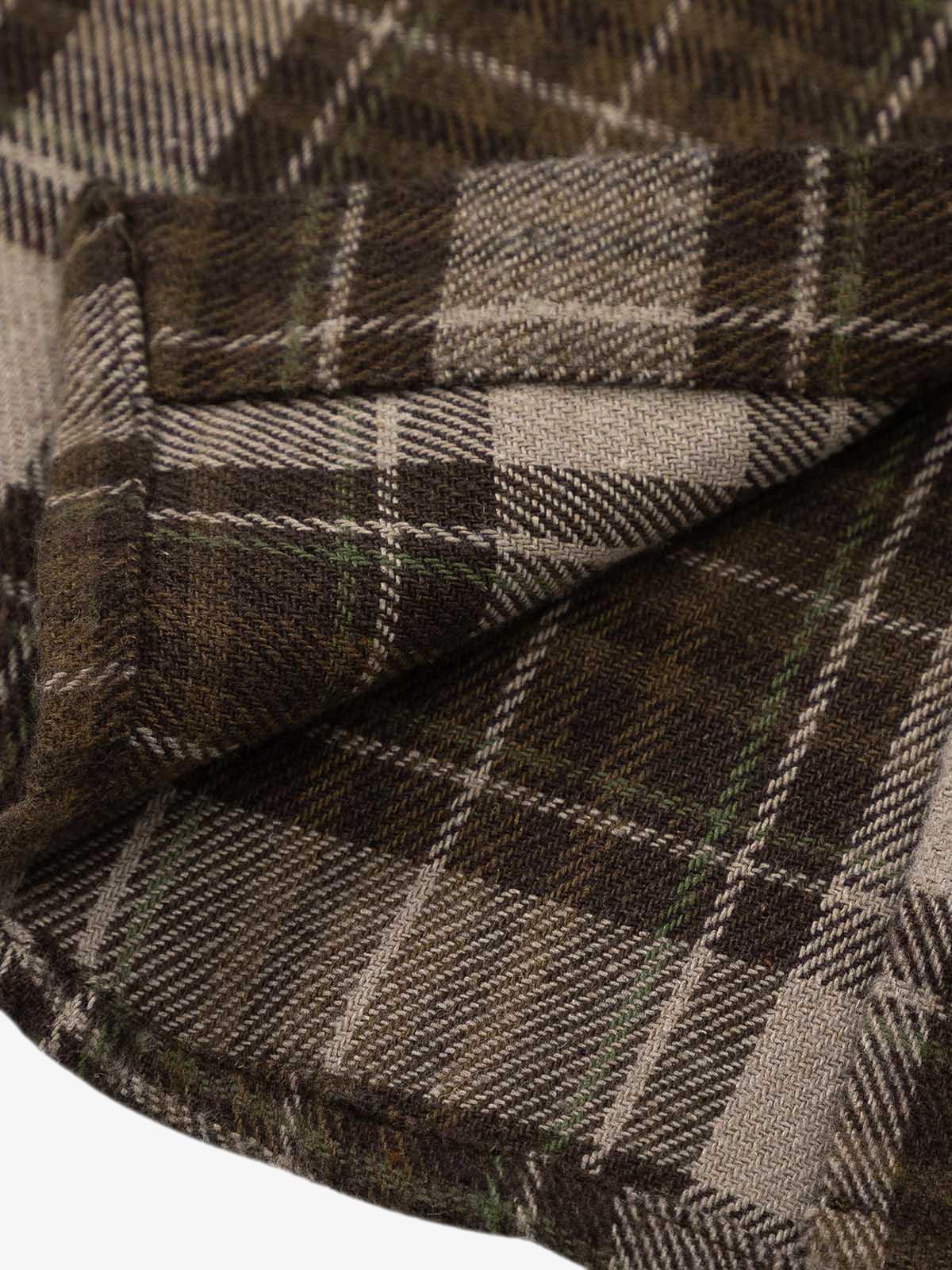 Vintage Check Patchwork Long Sleeve Shirt-Shirts-Grimstrike