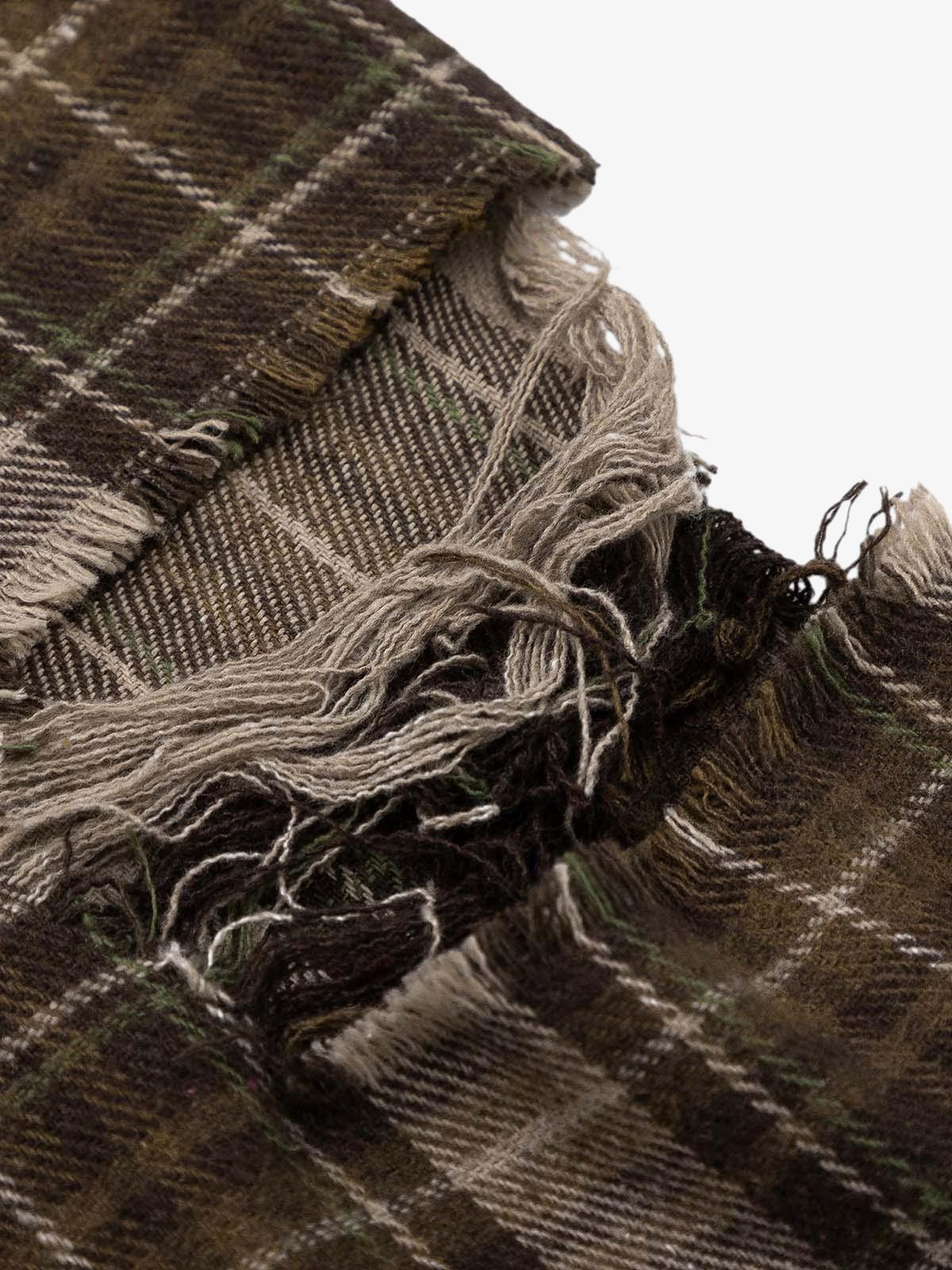 Vintage Check Patchwork Long Sleeve Shirt-Shirts-Grimstrike