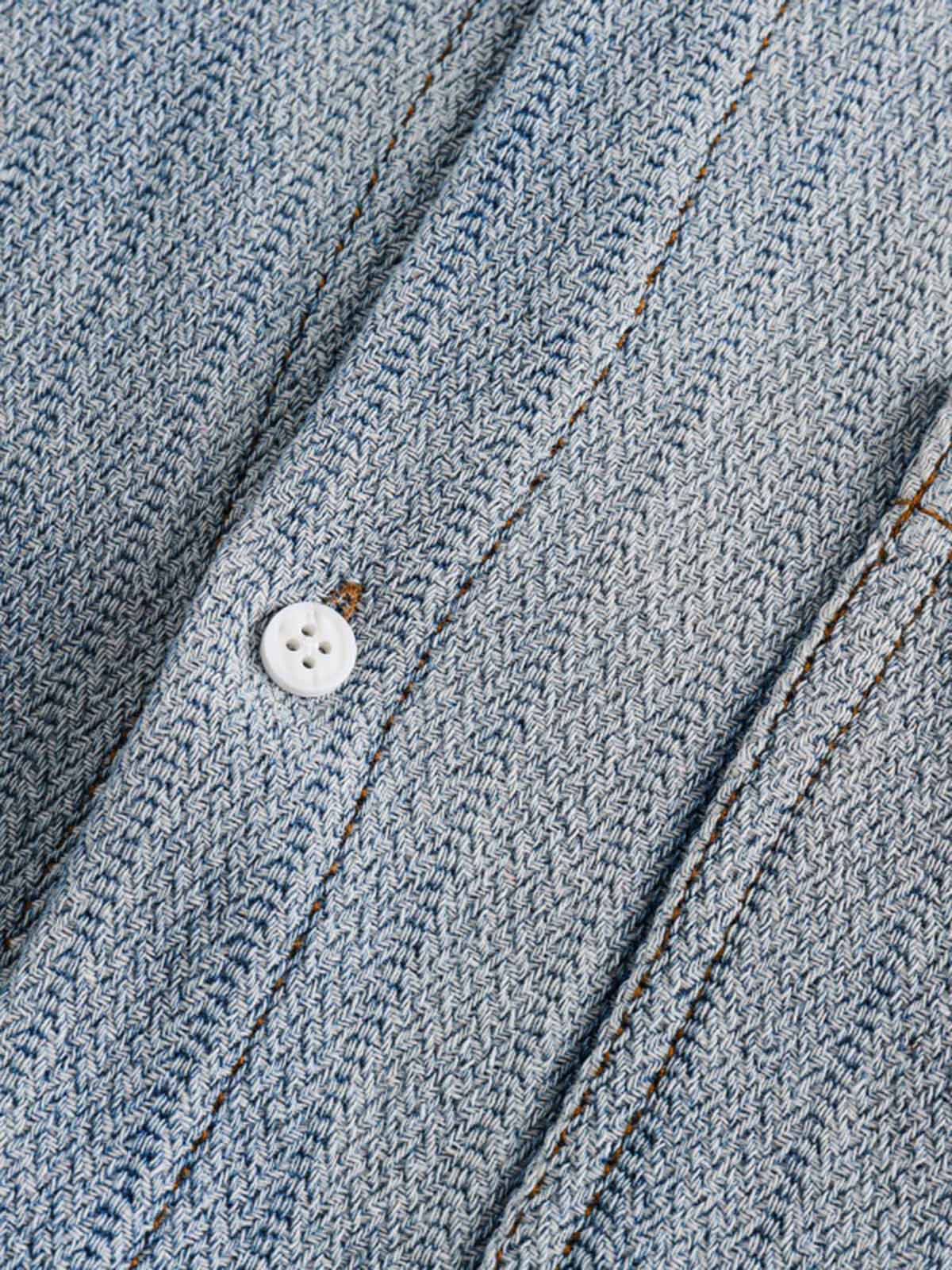 Washed Denim Short Sleeve Shirt-Shirts-Grimstrike