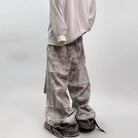 Washed Distressed Wide-Leg Jeans-Jeans-Grimstrike