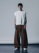 Wide-Leg Patchwork Joggers-pants-Grimstrike