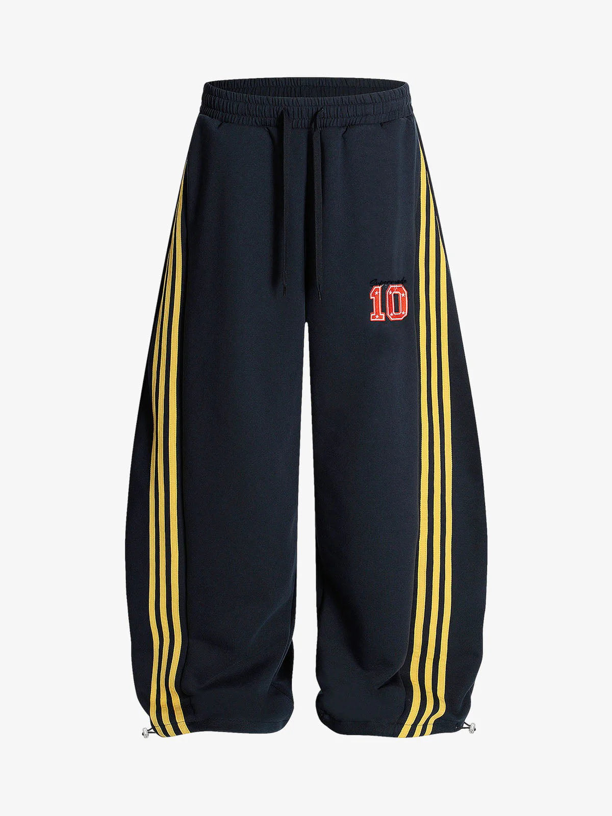 Wide-Leg Side Stripe Sweatpants-pants-Grimstrike